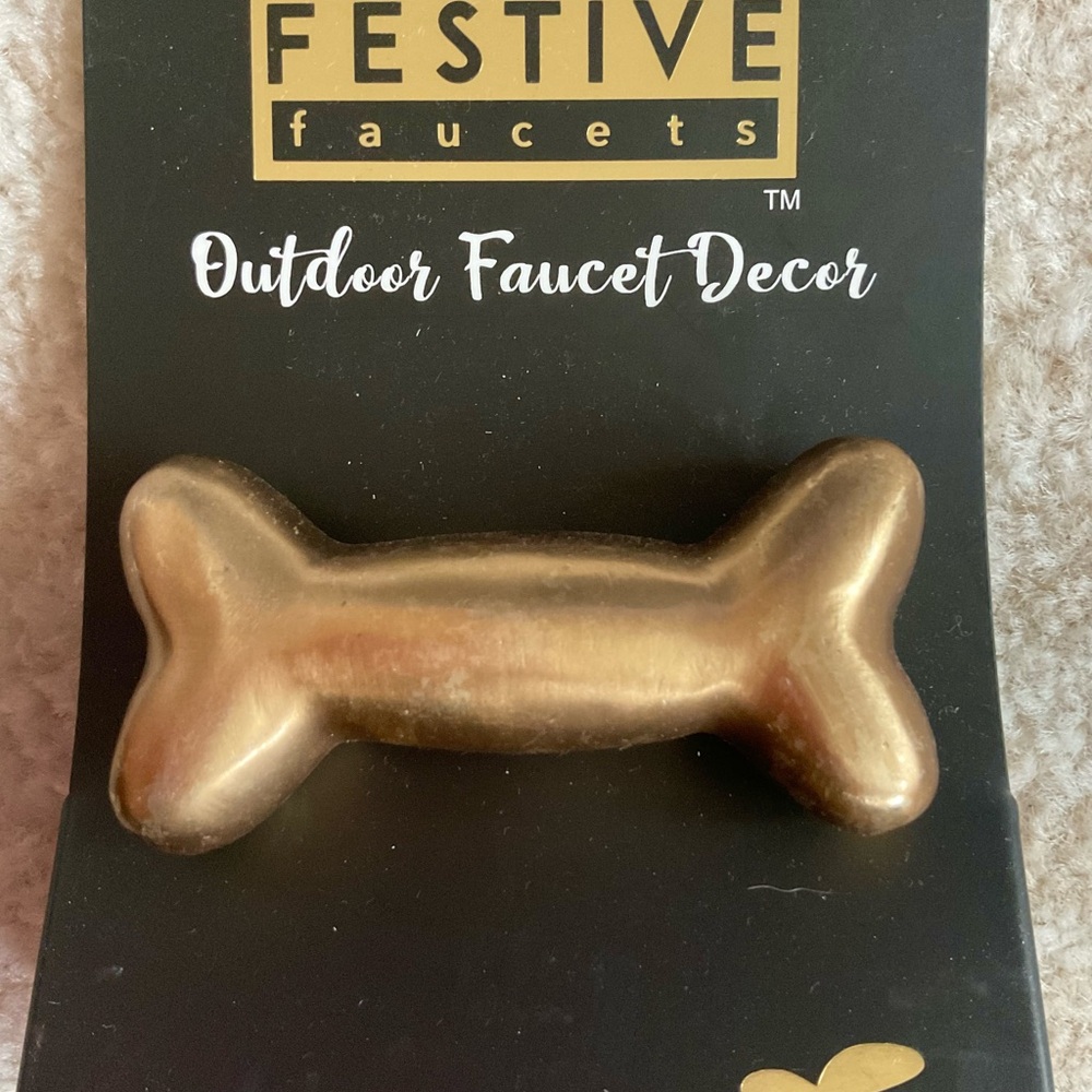 NWT Festive Faucets Dog Bone Shaped Faucet Handle - Picture 3 of 5